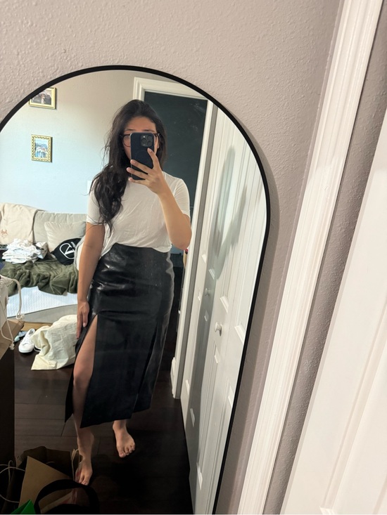Gucci Dresses & Skirts - Gucci Black Leather Midi Skirt